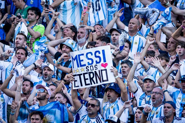 FOOTBALL : Argentine vs Espagne Finale de la Coupe du Monde FIFA 2026. New York New Jersey Stadium, East Rutherford, New Jersey, Etats-Unis. 19 07 2026. Ambiance avec les supporters de l Ã quipe de Argentine  Copyright: xx
