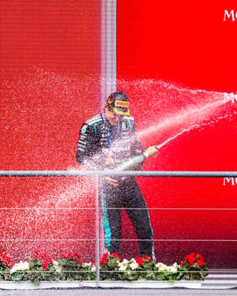 2026 Formula 1 Belgian Grand Prix - Podium ANDREA KIMI ANTONELLI (ITA) of Mercedes-AMG PETRONAS Formula One Team Celebrating his win on the podium on Sunday Race day during the 2026 Formula 1 Moët & Chandon Belgian Grand Prix at the Circuit de Spa-Francorchamps on July 19, 2026. Photo by Antoine Lapeyre Reveries Agency ABACAPRESS.COM Spa-Francorchamps Belgium  Copyright: xAntoinexLapeyre ReveriesxAgency ABACAx