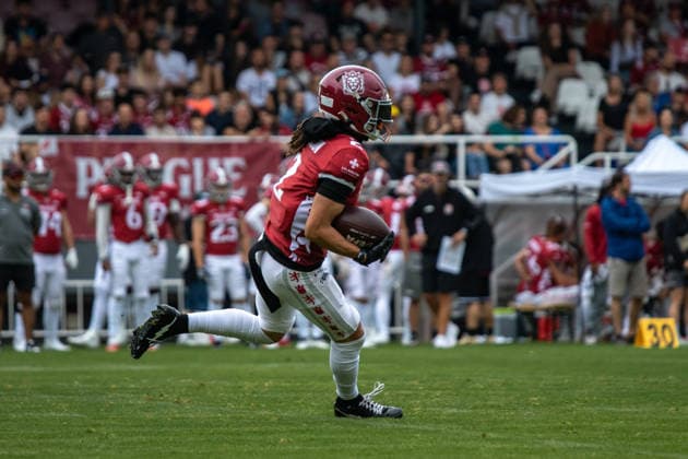 William Patterson 2, Prague Lions run, Prague Lions vs Munich Ravens, American Football, EUROPEAN FOOTBALL ALLIANCE (EFA), Week 10, 2026, 19.07.2026 Praha MÄ›stskÃ½ Stadion Czechia Copyright: xM51x