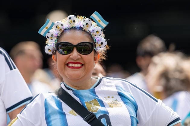 RECORD DATE NOT STATED 19th July 2026; New York New Jersey Stadium, East Rutherford, New Jersey, United States of America; FIFA World Cup, WM, Weltmeisterschaft, Fussball Final Football, Spain versus Argentina; Argentina fan BobxKupbens