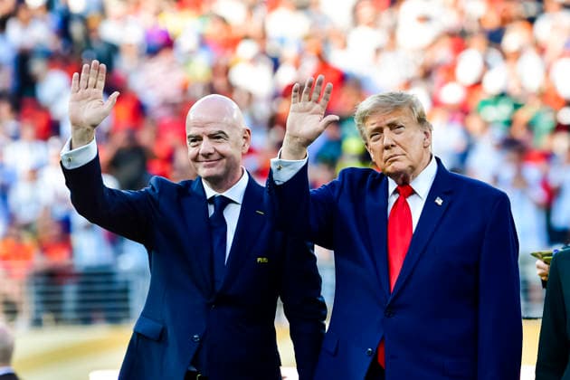 Spain v Argentina: Final - FIFA World Cup, WM, Weltmeisterschaft, Fussball 2026 New Jersey, United States - July 19: FIFA President Gianni Infantino and United States of America President Donald Trump FIFA World Cup 2026 Final match between Spain and Argentina at New York New Jersey Stadium on July 19, 2026 in East Rutherford, United States East Rutherford New York New Jersey Stadium New Jersey United States Copyright: xLatinxSportxImagesx