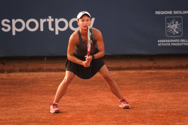 IPA86837358 - Palermo, Italy, July 2026. Country Time Club, Palermo Ladies Open 2026, a women s professional tennis tournament on the WTA, Tennis Damen 125 circuit. Pictured: Raluka Serban vs. Amarissa Toth  Copyright: xFedericoxSerra IPAxSportx xx 86837358