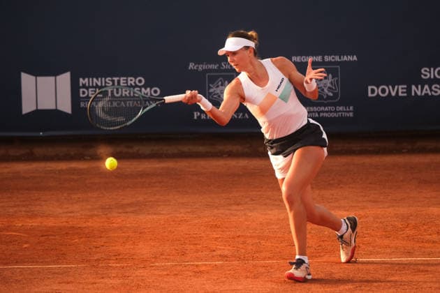 IPA86837343 - Palermo, Italy, July 2026. Country Time Club, Palermo Ladies Open 2026, a women s professional tennis tournament on the WTA, Tennis Damen 125 circuit. Pictured: Raluka Serban vs. Amarissa Toth  Copyright: xFedericoxSerra IPAxSportx xx 86837343