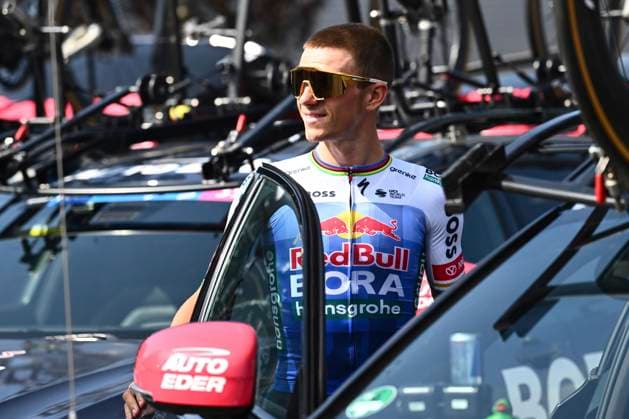 Tour de France 2026 Second Restday HAUTE-SAVOIE, FRANCE - JULY 20 : Evenepoel Remco (BEL) of Red Bull - BORA - Hansgrohe during the second restday of the 113rd edition of Tour de France an UCI World Tour 2.UWT for Men Elite on July 20, 2026 in Haute-Savoie, France, 20 07 2026 Haute-Savoie France  Copyright: xGvgx