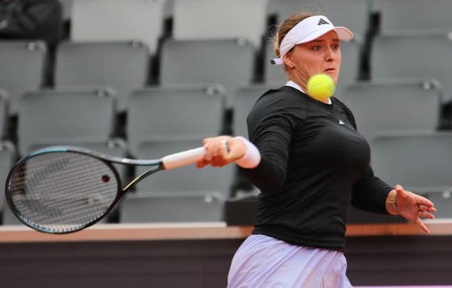 WTA, Tennis Damen 250 - MSC Hamburg Ladies Open: Jule Niemeier (Deutschland) in der 2. Runde der Qualifikation. *** WTA 250 MSC Hamburg Ladies Open: Jule Niemeier of Germany Advances to the Second Round of Qualifying