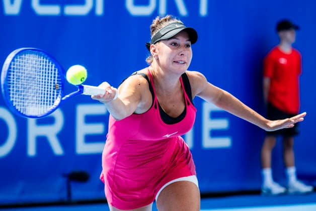 The Livesport Prague Open women s tennis tournament, in Prague, Czech Republic, on July 20, 2026. Oceane Dodin (pictured) from France faces Alisa Oktiabreva from Czech Republic (CTKxPhoto VitxSimanek) CTKPhotoP2026072003828  CTKPhotoP2026072003828