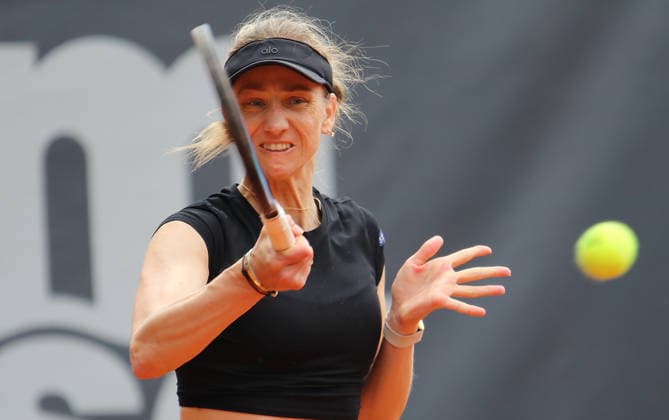 WTA, Tennis Damen 250 - MSC Hamburg Ladies Open: Mona Barthel (Deutschland) in der 2. Runde der Qualifikation. *** WTA 250 MSC Hamburg Ladies Open: Mona Barthel of Germany Advances to the Second Round of Qualifying