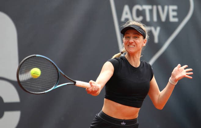 WTA, Tennis Damen 250 - MSC Hamburg Ladies Open: Mona Barthel (Deutschland) in der 2. Runde der Qualifikation. *** WTA 250 MSC Hamburg Ladies Open: Mona Barthel of Germany Advances to the Second Round of Qualifying