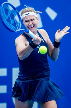 The Livesport Prague Open women s tennis tournament, in Prague, Czech Republic, on July 20, 2026. Marie Bouzkova (pictured) from Czech Republic faces Jessica Bouzas Maneiro from Spain. (CTKxPhoto VitxSimanek) CTKPhotoP2026072004989  CTKPhotoP2026072004989
