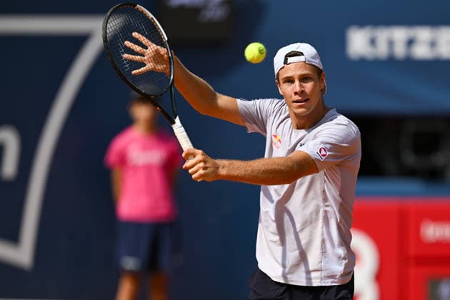 TENNIS - ATP, Tennis Herren Generali Open 2026 KITZBUEHEL,AUSTRIA,20.JUL.26 - TENNIS - ATP World Tour, Generali Open. Image shows Joel Schwaerzler (AUT).  GEPAxpictures xDanielxSchoenherr