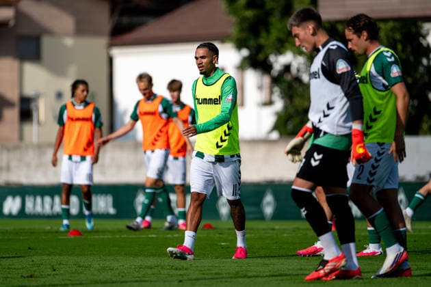 20.07.2026, AUT, Fußball, Herren, 1. Bundesliga, Trainingslager, Saison 2026 2027, Zell am Ziller, SV Werder Bremen Justin Njinmah ( Bremen, 11 ), Zell am Ziller Parkstadion Tirol Österreich *** July 20, 2026, Austria, Soccer, Men s, 1. Bundesliga, Training Camp, 2026–2027 Season, Zell am Ziller, SV Werder Bremen, Justin Njinmah (Bremen), 11, Zell am Ziller Parkstadion, Tyrol, Austria Copyright: xNordphotox xMemmlerx
