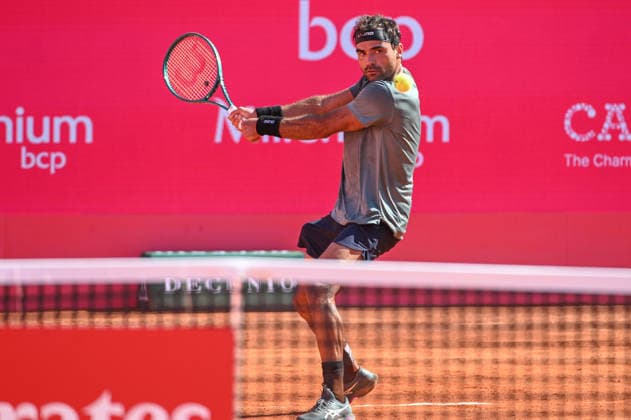 July 20, 2026, Lisbon, Lisbon, Portugal: FREDERICO FERREIRA SILVA in action during the Round of 32 at the Millennium Estoril Open ATP, Tennis Herren tennis tournament at Clube de Tenis do Estoril. Lisbon Portugal - ZUMAr238 0862201667st Copyright: xRicardoxRochax