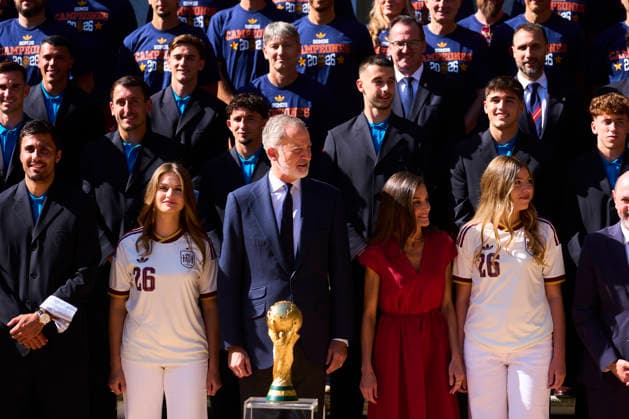 Spanish Royals Receive National Football Team Following World Cup Win King Felipe VI of Spain, Queen Letizia of Spain, Crown Princess Leonor, Princess Sofia receive National Football Team Following World Cup Win at Zarzuela Palace on July 20, 2026 in Madrid, Spain Photo by IMAGO MPG Madrid Zarzuela Palace Madrid Spain  Copyright: xMPGx