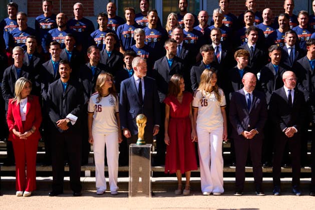 Spanish Royals Receive National Football Team Following World Cup Win King Felipe VI of Spain, Queen Letizia of Spain, Crown Princess Leonor, Princess Sofia receive National Football Team Following World Cup Win at Zarzuela Palace on July 20, 2026 in Madrid, Spain Photo by IMAGO MPG Madrid Zarzuela Palace Madrid Spain  Copyright: xMPGx
