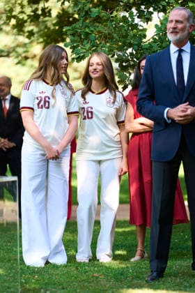 Spanish Royals Receive National Football Team Following World Cup Win King Felipe VI of Spain, Queen Letizia of Spain, Crown Princess Leonor, Princess Sofia receive National Football Team Following World Cup Win at Zarzuela Palace on July 20, 2026 in Madrid, Spain Photo by IMAGO MPG Madrid Zarzuela Palace Madrid Spain  Copyright: xMPGx