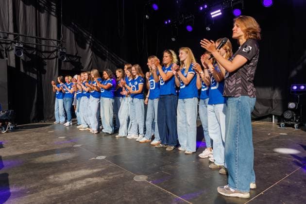 KAA Gent s Ladies pictured during the Buffalo Kick-Off of Belgian first league soccer team KAA Gent for the upcoming 2026-2027 soccer season, on Monday 20 July 2026, at the Gentse Feesten city festival, in Gent. KURTxDESPLENTER  x181591124x