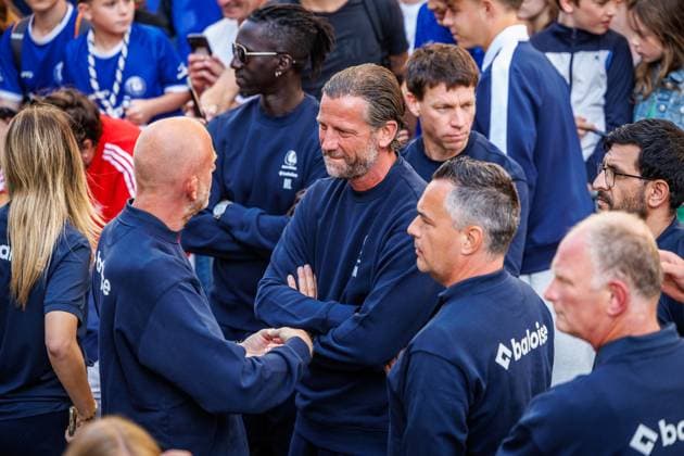 Gent s head coach Rik De Mil pictured during the Buffalo Kick-Off of Belgian first league soccer team KAA Gent for the upcoming 2026-2027 soccer season, on Monday 20 July 2026, at the Gentse Feesten city festival, in Gent. KURTxDESPLENTER  x181591127x