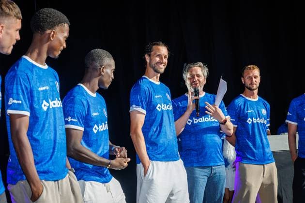Gent s players pictured during the Buffalo Kick-Off of Belgian first league soccer team KAA Gent for the upcoming 2026-2027 soccer season, on Monday 20 July 2026, at the Gentse Feesten city festival, in Gent. KURTxDESPLENTER  x181591138x
