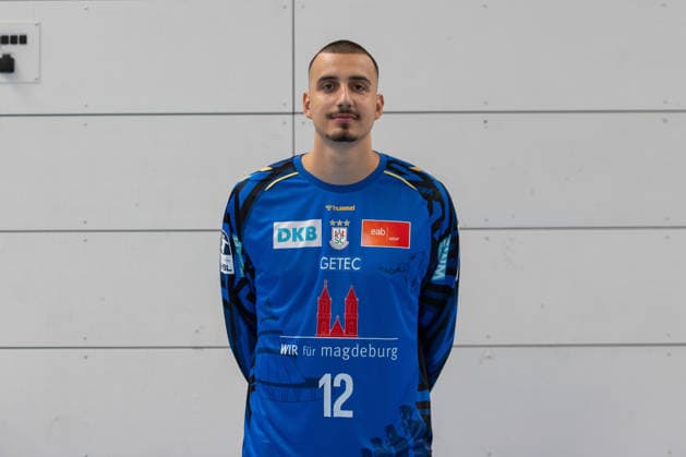 20.07.2026, xtgx, Handball, Opel HBL, SC Magdeburg Media Day v.l. Matej Mandic (Magdeburg, 12) Portrait, Portraet, Einzelbild Magdeburg *** July 20, 2026, xtgx, Handball, Opel HBL, SC Magdeburg Media Day, from left: Matej Mandic, Magdeburg, 12 Portraits, Portrait, Single Image, Magdeburg