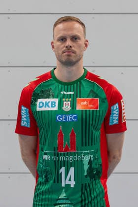 20.07.2026, xtgx, Handball, Opel HBL, SC Magdeburg Media Day v.l. Omar Ingi Magnusson (Magdeburg, 14) Portrait, Portraet, Einzelbild Magdeburg *** July 20, 2026, xtgx, Handball, Opel HBL, SC Magdeburg Media Day, from left: Omar Ingi Magnusson, Magdeburg, 14 Portrait, Portraet, Single Image, Magdeburg