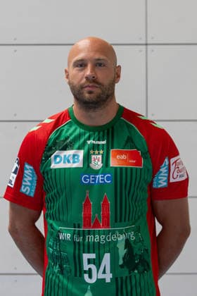 20.07.2026, xtgx, Handball, Opel HBL, SC Magdeburg Media Day v.l. Oscar Bergendahl (Magdeburg, 54) Portrait, Portraet, Einzelbild Magdeburg *** July 20, 2026, xtgx, Handball, Opel HBL, SC Magdeburg Media Day, from left: Oscar Bergendahl, Magdeburg, 54, portrait, single image, Magdeburg
