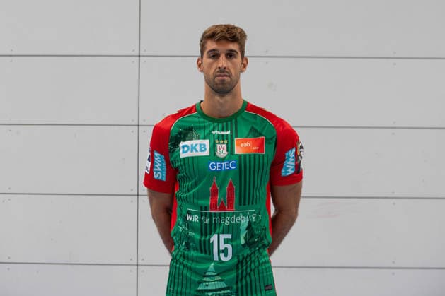 20.07.2026, xtgx, Handball, Opel HBL, SC Magdeburg Media Day v.l. Antonio Serradilla Cuenca (Magdeburg) Portrait, Portraet, Einzelbild Magdeburg *** July 20, 2026, xtgx, Handball, Opel HBL, SC Magdeburg Media Day: Antonio Serradilla Cuenca (left) – Magdeburg Portrait, Portrait, Single Image – Magdeburg