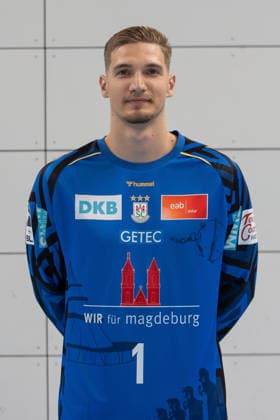 20.07.2026, xtgx, Handball, Opel HBL, SC Magdeburg Media Day v.l. Dominik Kuzmanovic (Magdeburg) Portrait, Portraet, Einzelbild Magdeburg *** July 20, 2026, xtgx, Handball, Opel HBL, SC Magdeburg Media Day, from left: Dominik Kuzmanovic, Magdeburg Portrait, Portrait, Single Image, Magdeburg