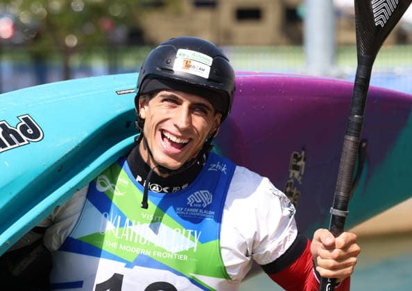 July 20, 2026, Oklahoma City, Oklahoma, USA: DAVID LLORENTE of Spain bronze medalist of Kayak Cross medalist ceremony on 2026 ICF Canoe Slalom World Championships, Oklahoma City, USA. ICF Canoe Slalom World Championships 2026 - David Llorente  - ZUMAc278 20260720_zsp_c278_007 Copyright: xMarcinxCholewinskix