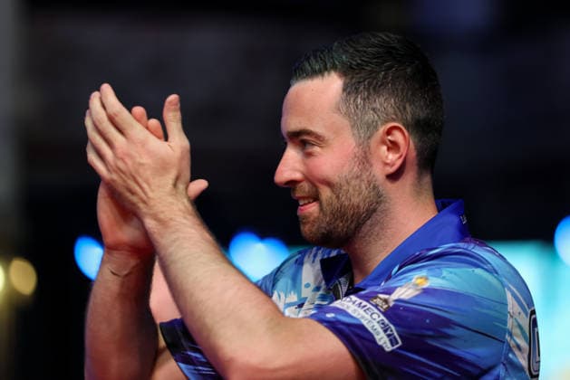 RECORD DATE NOT STATED 20th July 2026, Winter Gardens, Blackpool, Lancashire, England; 2026 Betfred World Matchplay Darts, Day Three; Luke Humphries during his walk on AidanxHunter