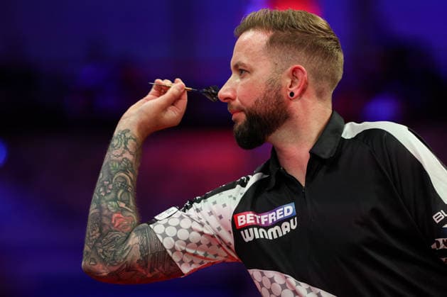RECORD DATE NOT STATED 20th July 2026, Winter Gardens, Blackpool, Lancashire, England; 2026 Betfred World Matchplay Darts, Day Three; Danny Noppert in action at the oche during his game against Rob Cross AidanxHunter