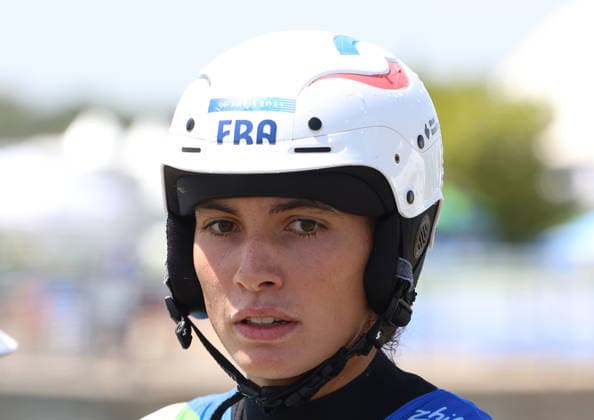 July 20, 2026, Oklahoma City, Oklahoma, USA: ANGELE HUG of France after Kayak Cross competition on 2026 ICF Canoe Slalom World Championships, Oklahoma City, USA. Oklahoma City USA - ZUMAc278 20260720_zsp_c278_018 Copyright: xMarcinxCholewinskix