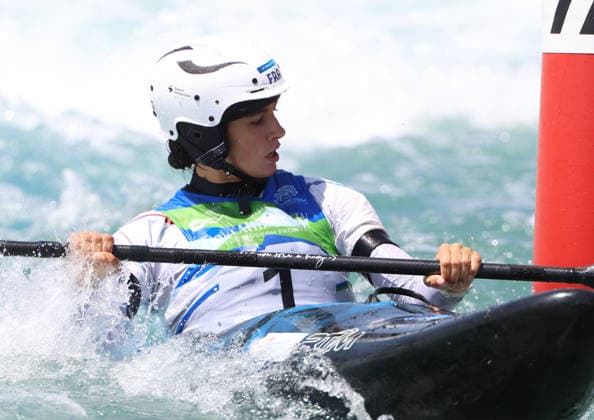 July 20, 2026, Oklahoma City, Oklahoma, USA: ANGELE HUG of France after Kayak Cross competition on 2026 ICF Canoe Slalom World Championships, Oklahoma City, USA. Oklahoma City USA - ZUMAc278 20260720_zsp_c278_017 Copyright: xMarcinxCholewinskix