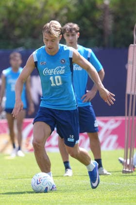 DIMARO , ITALY: Rasmus Hojlund of SSC Napoli during the pre season training session in Dimaro, Italy. Copyright: xFOTOAGENZIAx