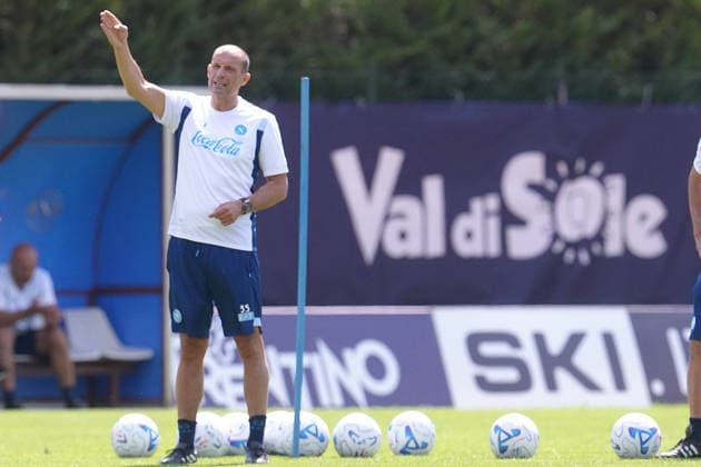 DIMARO , ITALY: Massimiliano Allegri of SSC Napoli during the pre season training session in Dimaro, Italy. Copyright: xFOTOAGENZIAx
