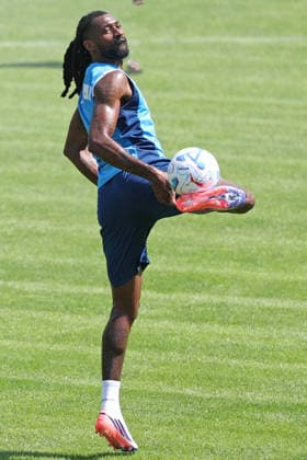 DIMARO , ITALY: Frank Anguissa of SSC Napoli during the pre season training session in Dimaro, Italy. Copyright: xFOTOAGENZIAx