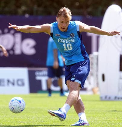 DIMARO , ITALY: Rasmus Hojlund of SSC Napoli during the pre season training session in Dimaro, Italy. Copyright: xFOTOAGENZIAx