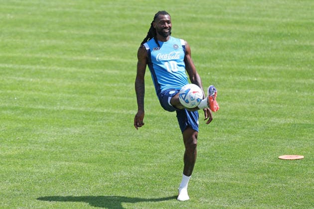 DIMARO , ITALY: Frank Anguissa of SSC Napoli during the pre season training session in Dimaro, Italy. Copyright: xFOTOAGENZIAx