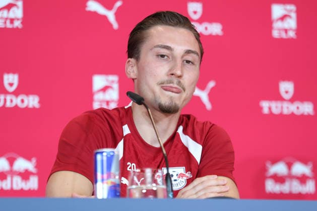 RB Leipzig: PK mit Neuzugang Rocco Reitz, 20.07.2026 Rocco Reitz (Neuzugang bei RB Leipzig). Fußball-Bundesliga, Saison 2026 2027: Pressekonferenz zur Präsentation eines neuen Spielers am 20.07.2026 im BMW-Autohaus, Zwickauer Straße. *** RB Leipzig Press Conference with New Signing Rocco Reitz, July 20, 2026: Rocco Reitz joins RB Leipzig; Bundesliga, 2026–2027 season; press conference to introduce a new player on July 20, 2026, at the BMW dealership on Zwickauer Straße Copyright: xBEAUTIFULxSPORTS JanxKaeferx
