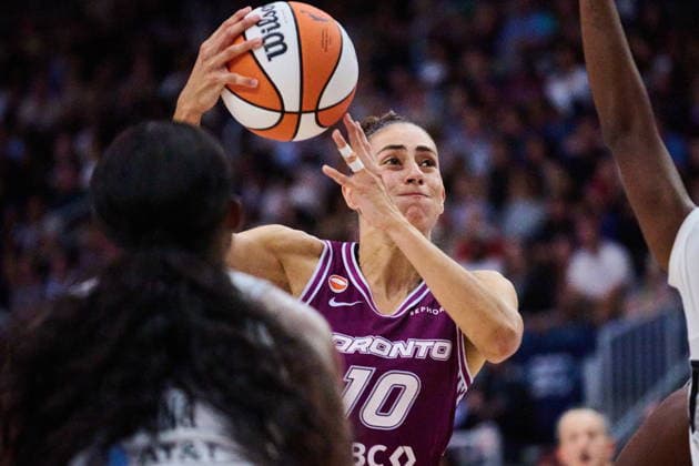 July 20, 2026, Toronto, On, Canada: Toronto Tempo s Maria Conde (10) drives to the net during first half WNBA, Basketball Damen, USA basketball action against the Las Vegas Aces in Toronto, on Monday, July 20, 2026. Canada News - July 20, 2026  - ZUMAc35_ 20260720_zaf_c35_083 Copyright: xSammyxKoganx