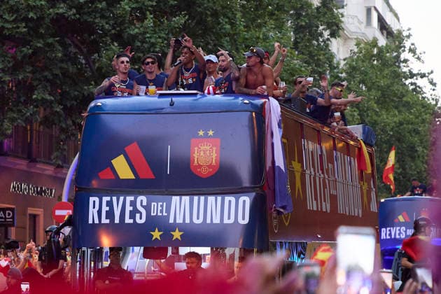 July 20, 2026, Madrid, Spain: The Spanish national team, Nationalteam during the team™s victory parade to celebrate their 2026 World Cup triumph in Madrid. Madrid Spain - ZUMAs197 20260720_aaa_s197_319 Copyright: xFedericoxTitonex
