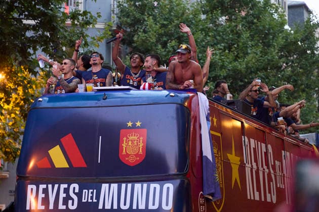 July 20, 2026, Madrid, Spain: The Spanish national team, Nationalteam during the team™s victory parade to celebrate their 2026 World Cup triumph in Madrid. Madrid Spain - ZUMAs197 20260720_aaa_s197_322 Copyright: xFedericoxTitonex