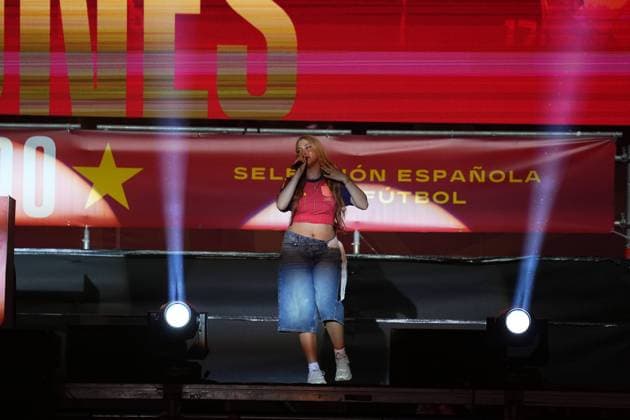 during celebration Spanish team victory in World Cup USA and Mexico 2026 in Madrid on Modany, 20 July 2026 Cordon Press 