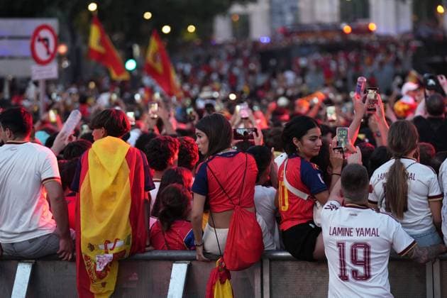 during celebration Spanish team victory in World Cup USA and Mexico 2026 in Madrid on Modany, 20 July 2026 Cordon Press 