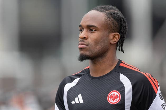 Training Eintracht Frankfurt Noel Futkeu (Eintracht Frankfurt). Training von Eintracht Frankfurt am 20. Juli 2026 im Deutsche Bank Park in Frankfurt am Main., Frankfurt am Main Hessen Deutschland Deutsche Bank Park *** Eintracht Frankfurt Training: Noel Futkeu; Eintracht Frankfurt training session held on July 20, 2026, at Deutsche Bank Park in Frankfurt am Main, Frankfurt am Main, Hesse, Germany; Deutsche Bank Park