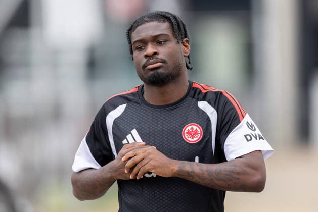 Training Eintracht Frankfurt Junior Dina Ebimbe (Eintracht Frankfurt). Training von Eintracht Frankfurt am 20. Juli 2026 im Deutsche Bank Park in Frankfurt am Main., Frankfurt am Main Hessen Deutschland Deutsche Bank Park *** Training: Eintracht Frankfurt Junior Dina Ebimbe Eintracht Frankfurt Training session held by Eintracht Frankfurt on July 20, 2026, at Deutsche Bank Park in Frankfurt am Main, Frankfurt am Main, Hesse, Germany; Deutsche Bank Park