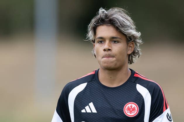 Training Eintracht Frankfurt Marvin Dills (Eintracht Frankfurt). Training von Eintracht Frankfurt am 20. Juli 2026 im Deutsche Bank Park in Frankfurt am Main., Frankfurt am Main Hessen Deutschland Deutsche Bank Park *** Eintracht Frankfurt Training: Marvin Dills Eintracht Frankfurt Training Session on July 20, 2026, at Deutsche Bank Park in Frankfurt am Main, Frankfurt am Main, Hesse, Germany; Deutsche Bank Park