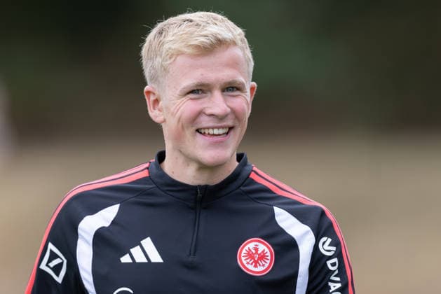 Training Eintracht Frankfurt Jonathan Burkardt, Jonny Burkardt (Eintracht Frankfurt, 9). Training von Eintracht Frankfurt am 20. Juli 2026 im Deutsche Bank Park in Frankfurt am Main., Frankfurt am Main Hessen Deutschland Deutsche Bank Park *** Eintracht Frankfurt Training: Jonathan Burkardt, Jonny Burkardt, Eintracht Frankfurt, 9. Eintracht Frankfurt training session on July 20, 2026, at Deutsche Bank Park in Frankfurt am Main, Frankfurt am Main, Hesse, Germany, Deutsche Bank Park