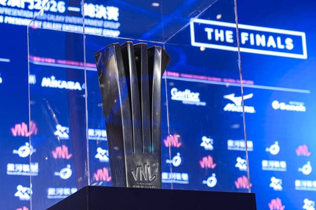 Ahead of 2026 FIVB Volleyball Women s Nations League Finals in China MACAU, CHINA - JULY 21 : A view of the VNL cup prize during a press conference, PK, Pressekonferenz held at the Andaz Hotel in China s Macao Special Administrative Region ahead of the final stage of the 2026 FIVB Volleyball Women s Nations League (VNL) on July 21, 2026 in Macau, China. Dilara Irem Sancar Anadolu Macau China. Editorial use only. Please get in touch for any other usage.  Copyright: x2026xAnadoluxDilaraxIremxSancarx