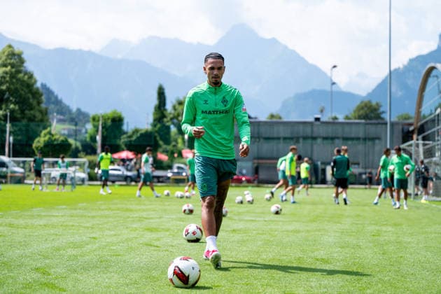 21.07.2026, AUT, Fußball, Herren, 1. Bundesliga, Trainingslager, Saison 2026 2027, Zell am Ziller, SV Werder Bremen Justin Njinmah ( Bremen, 11 ) Zell am Ziller Parkstadion Tirol Österreich *** July 21, 2026, Austria, Soccer, Men s, 1. Bundesliga, Training Camp, 2026–2027 Season, Zell am Ziller, SV Werder Bremen, Justin Njinmah, Bremen, 11 Zell am Ziller Parkstadion, Tyrol, Austria Copyright: xNordphotox xMemmlerx