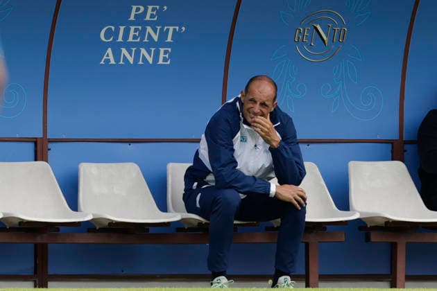 SSC Napoli preseason 2026-27 Napoli™s Italian coach Massimiliano Allegri during fifth day SSC Napoli s 2026-27 preseason training camp in val di sole in Trentino, Dimaro Folgarida July, 21 2026. _BPH6803 Copyright: xAntonioxBalascox